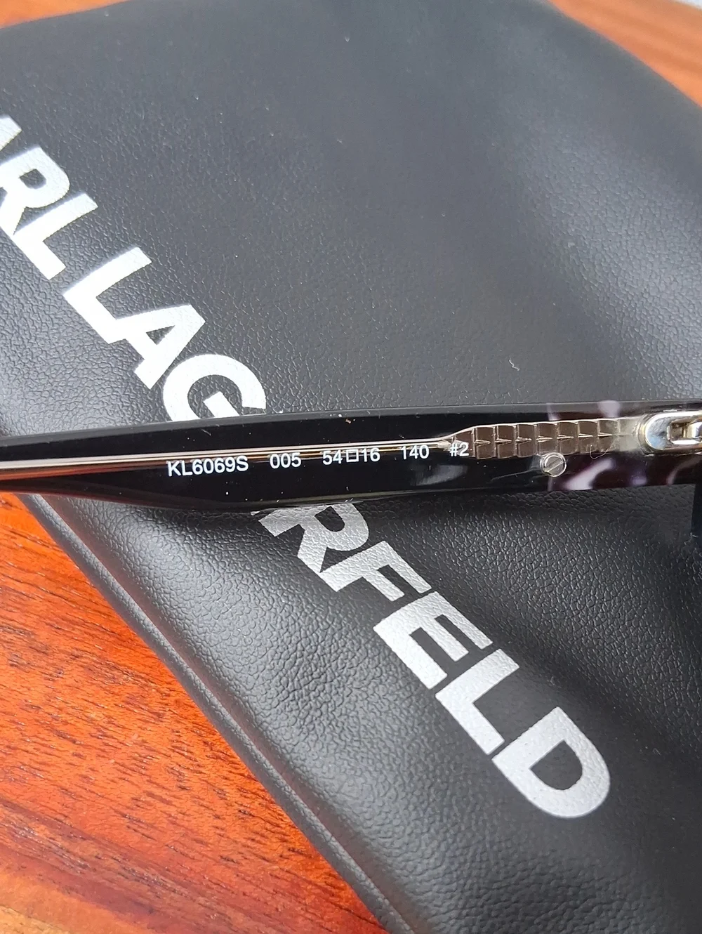 Karl Lagerfeld KL6069S Black Crystal Cat Eye Sunglasses